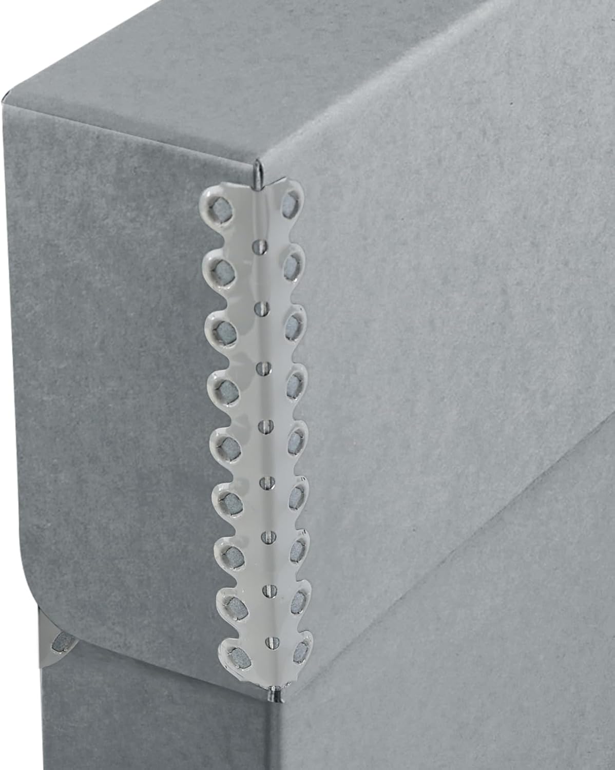 Lineco Archival Document Storage Box with Metal Edge, Acid-Free Gray Boxboard, Organize and Store Files, Prints, Photos, Legal-Sized Case 15.5" x 10.5" x 2.5" Wide, Pack of 2