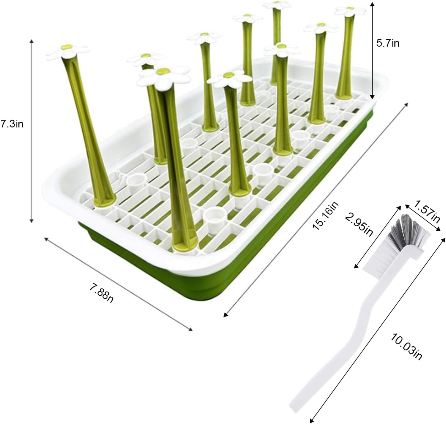 Removable Large Water Bottle Drying Rack, Vertical Bottle Drying Rack Kitchen Counter for Drinking Glass, Insulated Mugs, Baby Bottles, Sports Bottles, Plastic Bag, Wine Glass, Tumblers, Water Cups