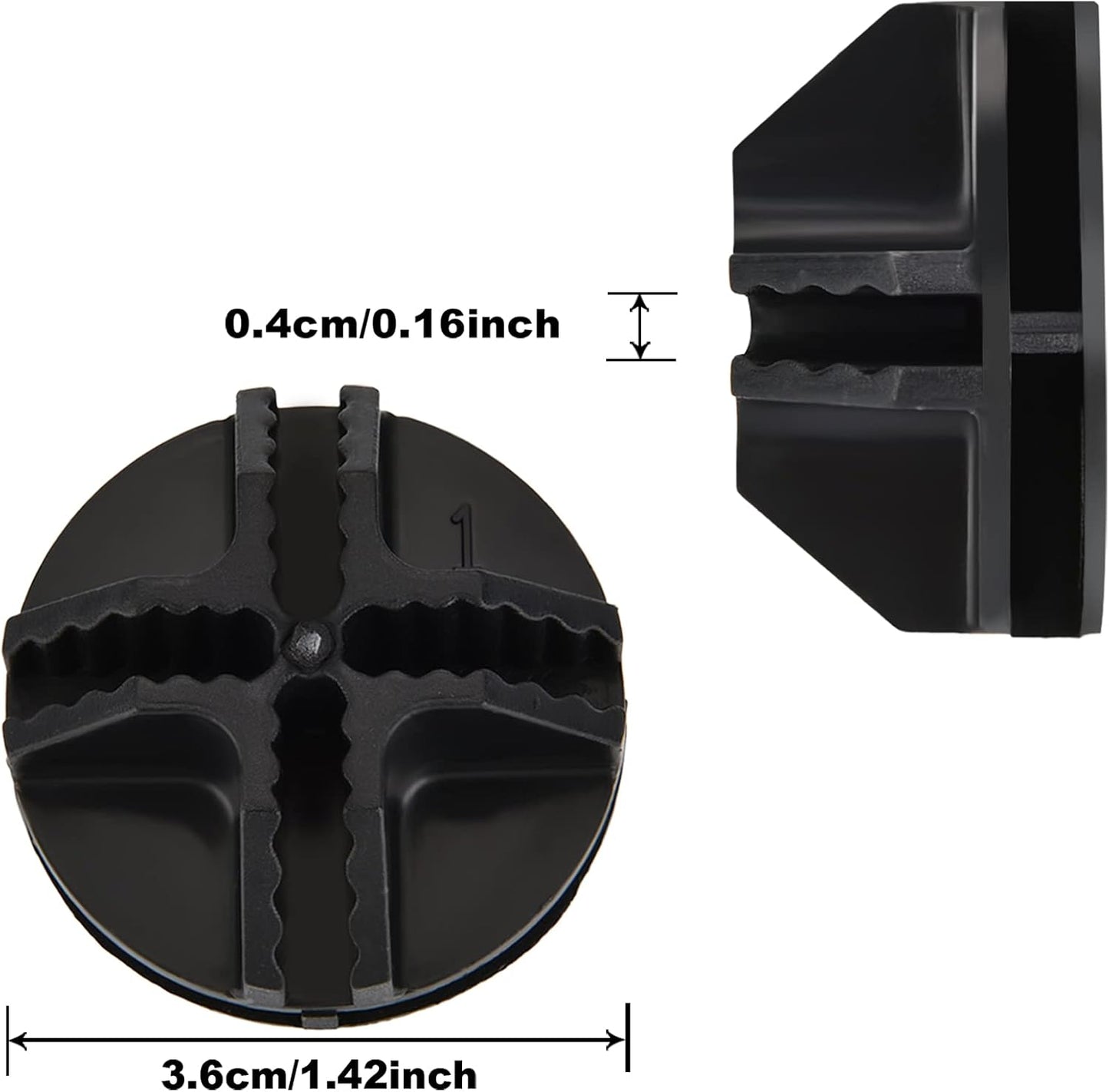 48 Pieces Cube Connectors Plastic Storage Wire Cube Organizer ABS Connectors for Modular Closet Storage Organizer and Wire Shelf (Black)