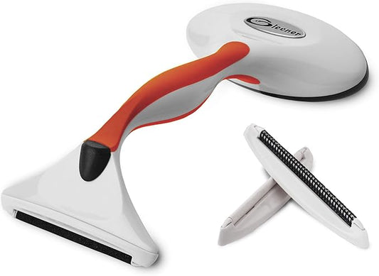 GLEENER Battery-Free Fabric Shaver & Lint Brush | Ultimate Fuzz Remover Sweater Comb | Lint Remover and Depiller for Clothing & Furniture (Burnt Orange)