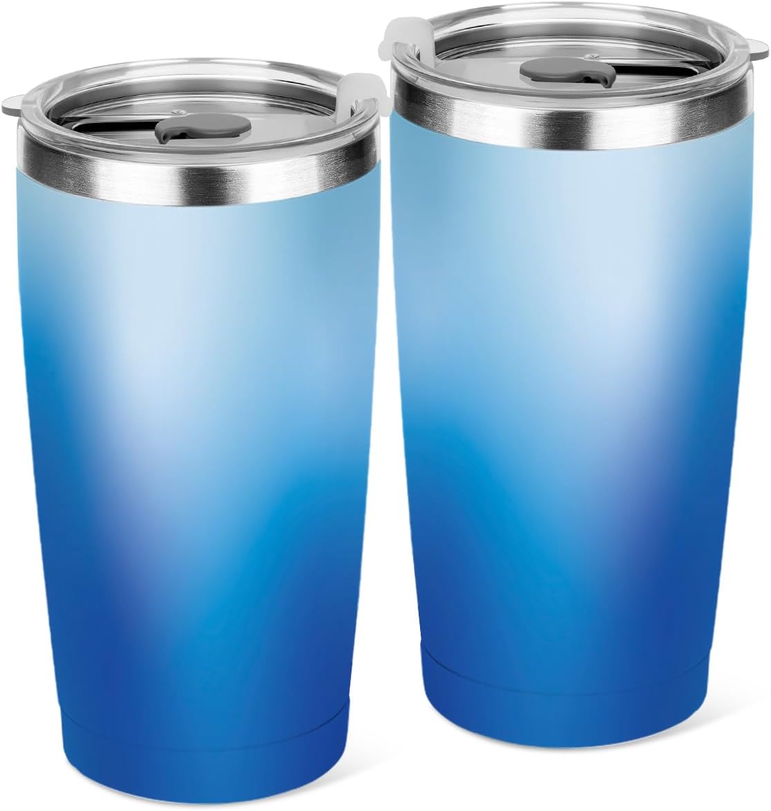 20 oz Insulated Tumbler, Tumbler with Lid Straw, Insulated Travel Coffee Mug Stainless Steel Cup for Cold Hot Drink Gift for Women Friend Girls Sister Colleague Christmas Birthday Friendship (Sky)