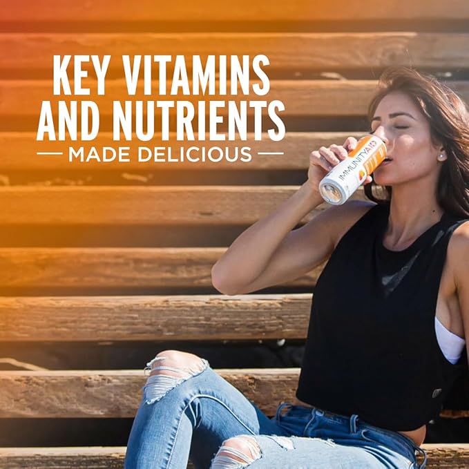 IMMUNITYAID Wellness Blend, With Echinacea, Zinc, Astragalus and Vitamin C, Only 45 Calories, 100% Clean, Vegan and Gluten-Free, No Artificial Flavors, Sodium or Caffeine, 12 Fl Oz (Pack of 4)