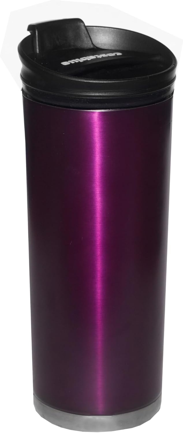 Travel Coffee Mug - 16 Oz. Stainless Steel Insulated Coffee Mug, Leak Proof Tumbler w/Dishwasher Safe Lid, Double Wall Travel Cup, Reusable Insulated Tumbler for Hot & Cold Beverages
