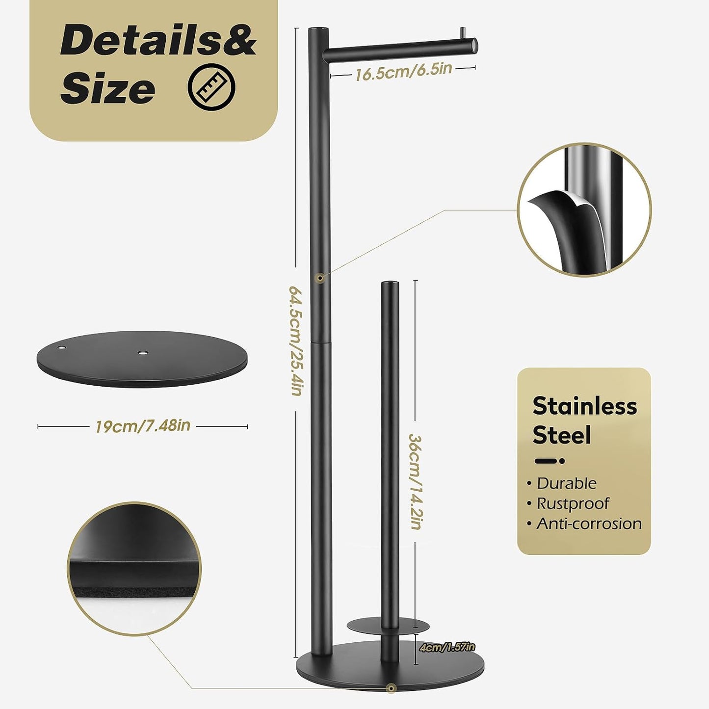 Toilet Paper Holder Stand, Toilet Paper Storage Standing, Standing Toilet Paper Stand, Standing Toilets Paper Holder with Storage, Bathroom ToiletPaper Roll Stand