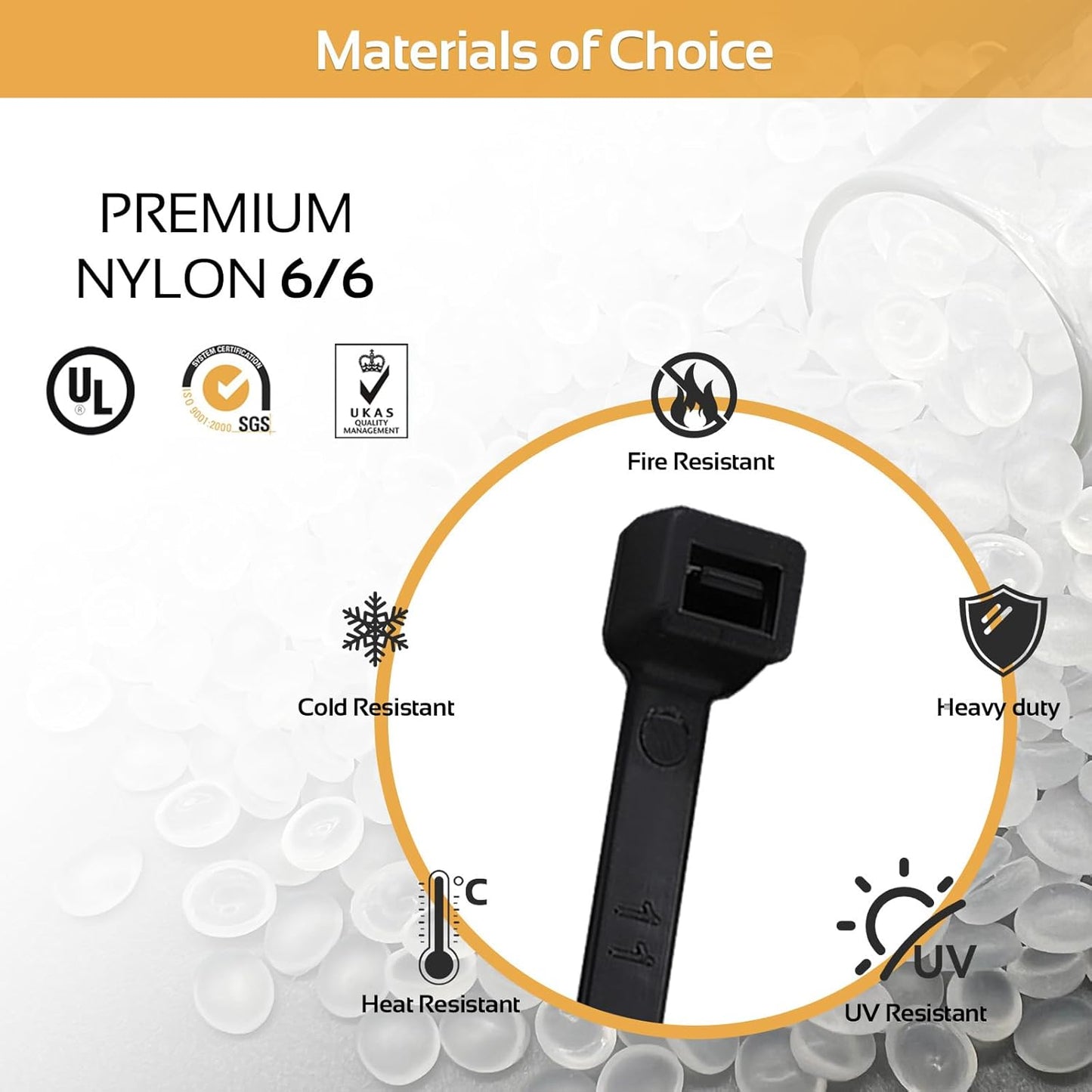 5000pcs 10Inch Black Cable Tie,Nylon Zip Ties,Industrial Grade,50 Pounds Tensile Strength,UV Resistant,Heavy Duty,for Home,Garden Trellis,Office,Garage and Workshop