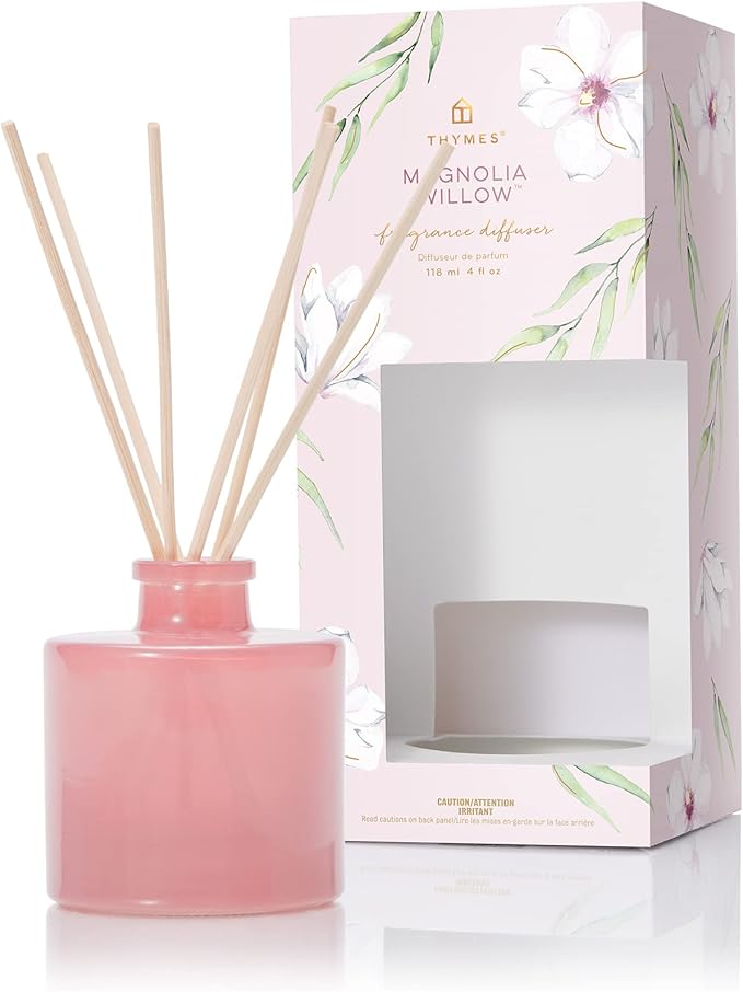 Thymes Petite Reed Diffuser - Magnolia Willow - 4.0 Fl Oz