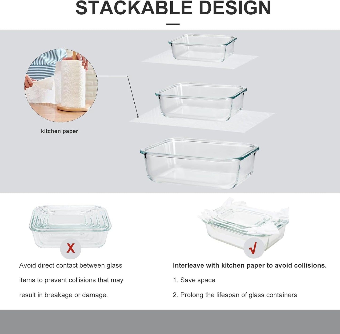 Glass Food Storage Containers with Lids Airtight, Glass Meal Prep Containers for Lunch Food, Container Set, Easy to Open& Close/Microwave,Oven,Freezer,Dishwasher Safe/Leak-Proof（20 Pieces）