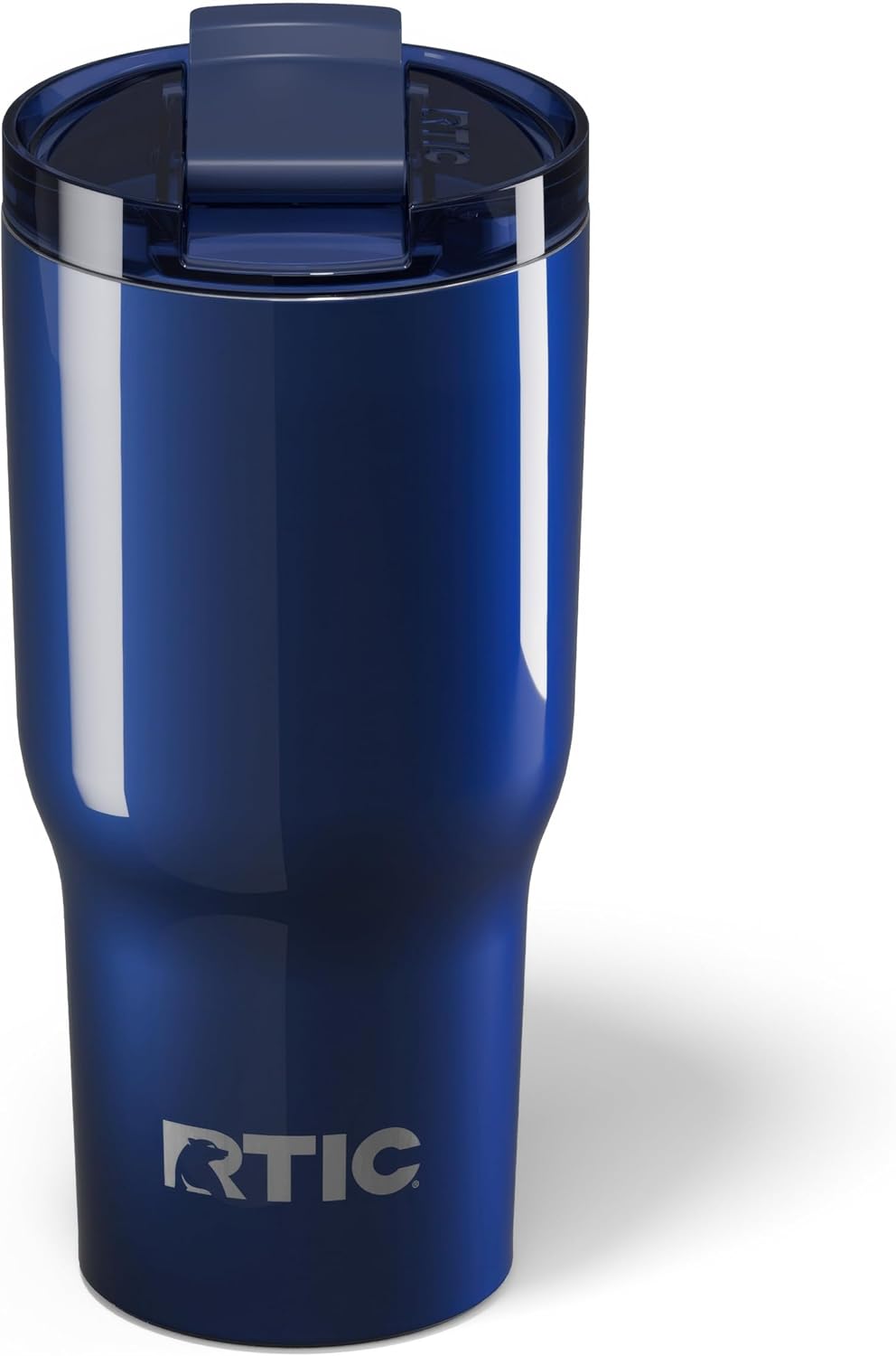 RTIC 20oz Essential Tumbler with Lid, Insulated, Stainless Steel, Metal, Double Wall Vacuum-Insulation, Ceramic Lined, Travel Cup for Iced Coffee, Tea, Hot and Cold Drink, Midnight Dust Metallic