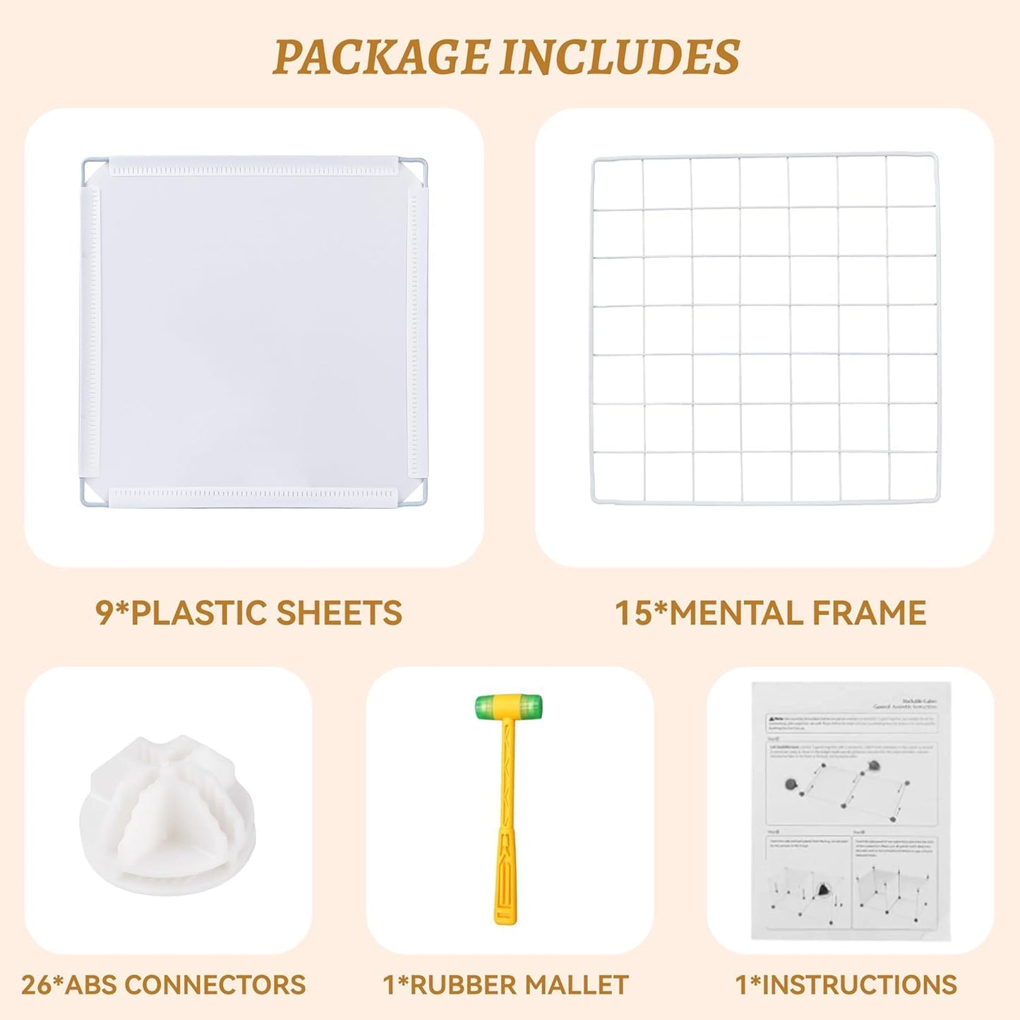 TUMUCUTE Closet Organizer, Organizers and Storage,Cabinet Metal Shelf Rack Storage Shelves Bookshelf,Toy Organizers and Storage Bins (6-Cube, White)