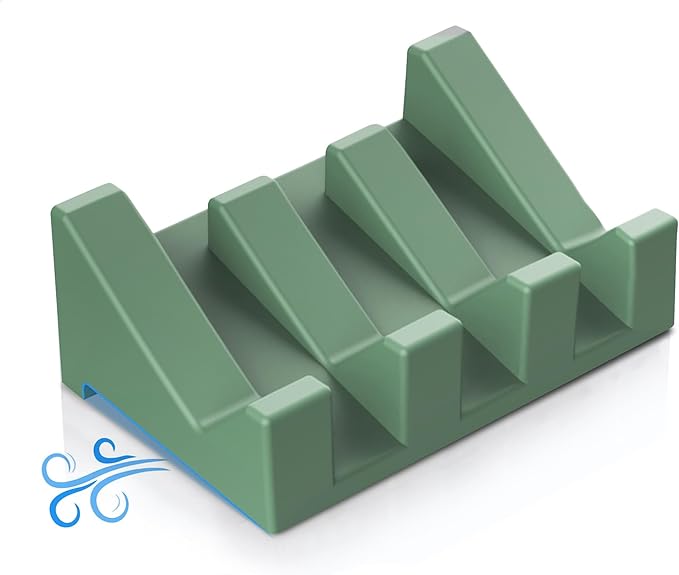 Silicone Soap Dish - 1 PCS Extended Self-Draining Soap Holder for Shower, Bathroom & Bathtub. Keeps Soap Bar Dry and Clean