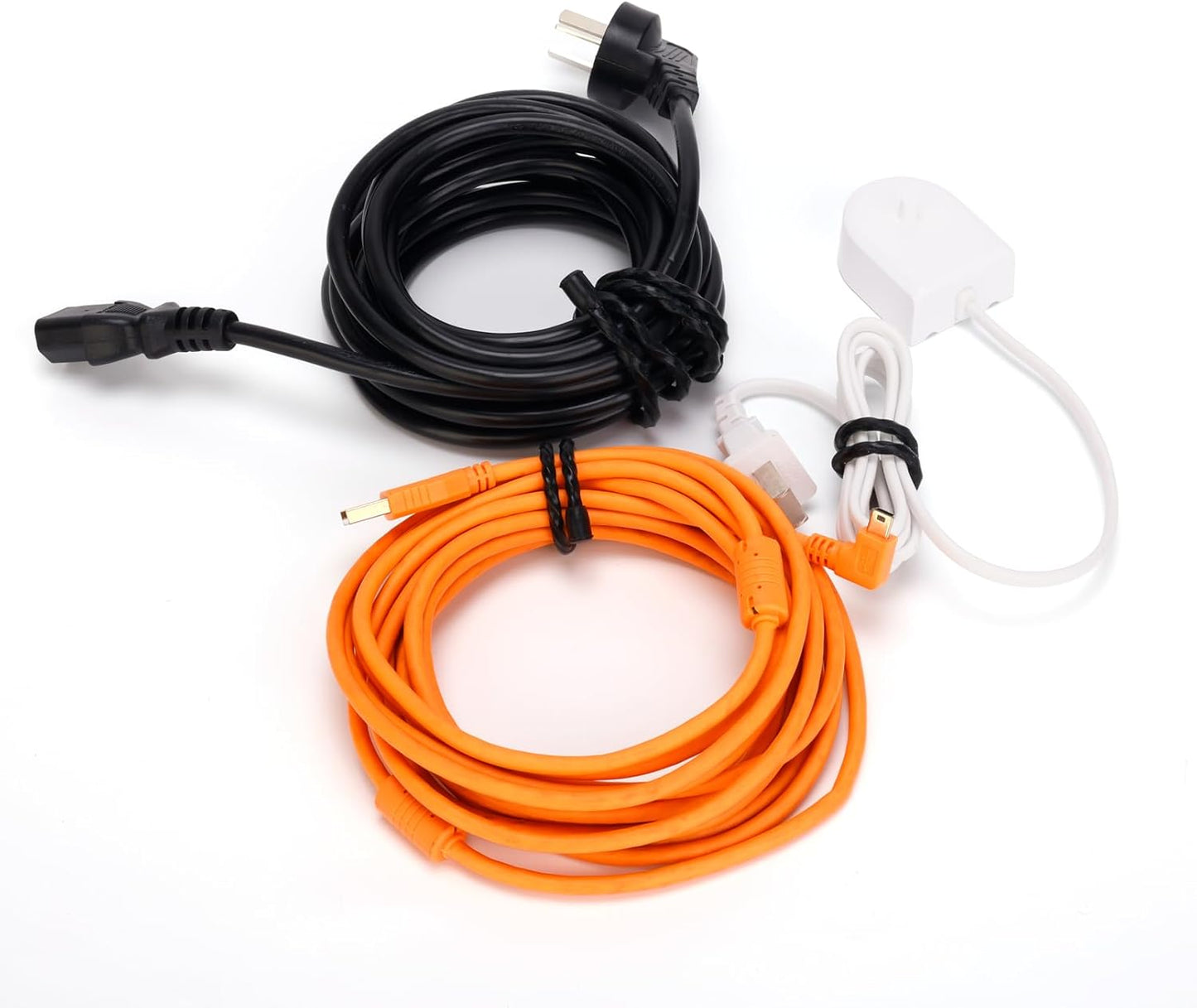 12PCS Silicone Cable Ties Reusable Twist Ties Steel-Core Black Straps Organizer All Purpose Bendable Cord Tie for Indoor Outdoor Holding Securing and Wrapping (6 12 18 24 inch)