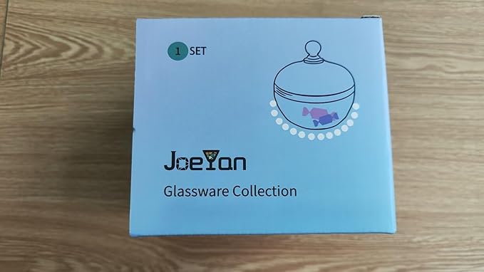 Joeyan 12 oz Small Red Glass Jewelry Box Jars with Lid,Embossed Glass Candy Dishes,Diamond Faceted Food Container,Decorative Apothecary Canisters,Colored Kitchen Bathroom Buffet Storage Organizer