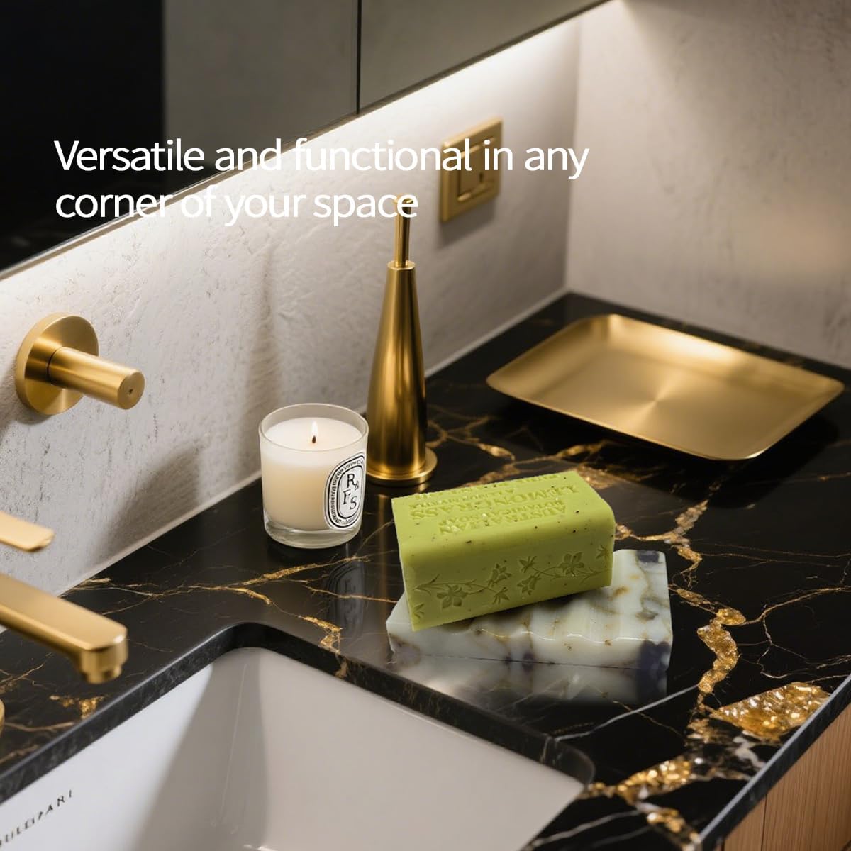 Marble Soap Dish (Violet)