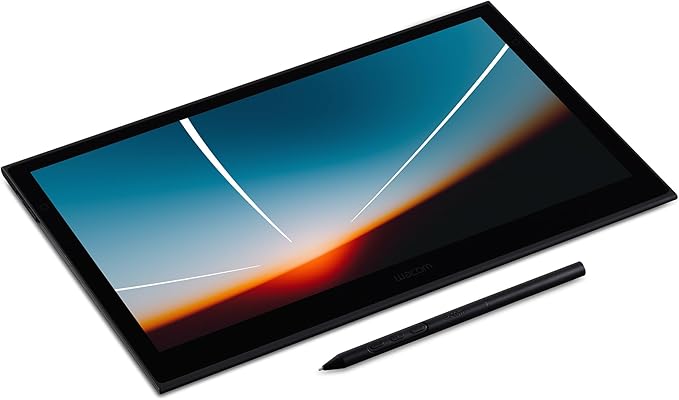 Wacom Movink Drawing Tablet with Screen, 13.3" OLED Touchscreen Portable Graphic Art Tablet w/Pro Pen 3, 10-bit Color Display for Mac, PC, Chromebook & Android