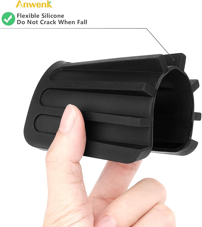 Anwenk Soap Dish for Shower Waterfall Soap Holder Soap Tray Soap Saver Drainer Flexible Silicone for Shower/Bathroom/Kitchen/Counter Top,Keep Soap Bars Dry Clean,Easy Cleaning-Black 1Pack