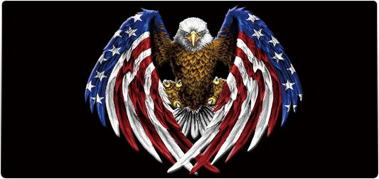 XXL Professional Large Mouse Pad & Computer Game Mouse Mat (35.4x15.7x0.1IN, US Eagle)