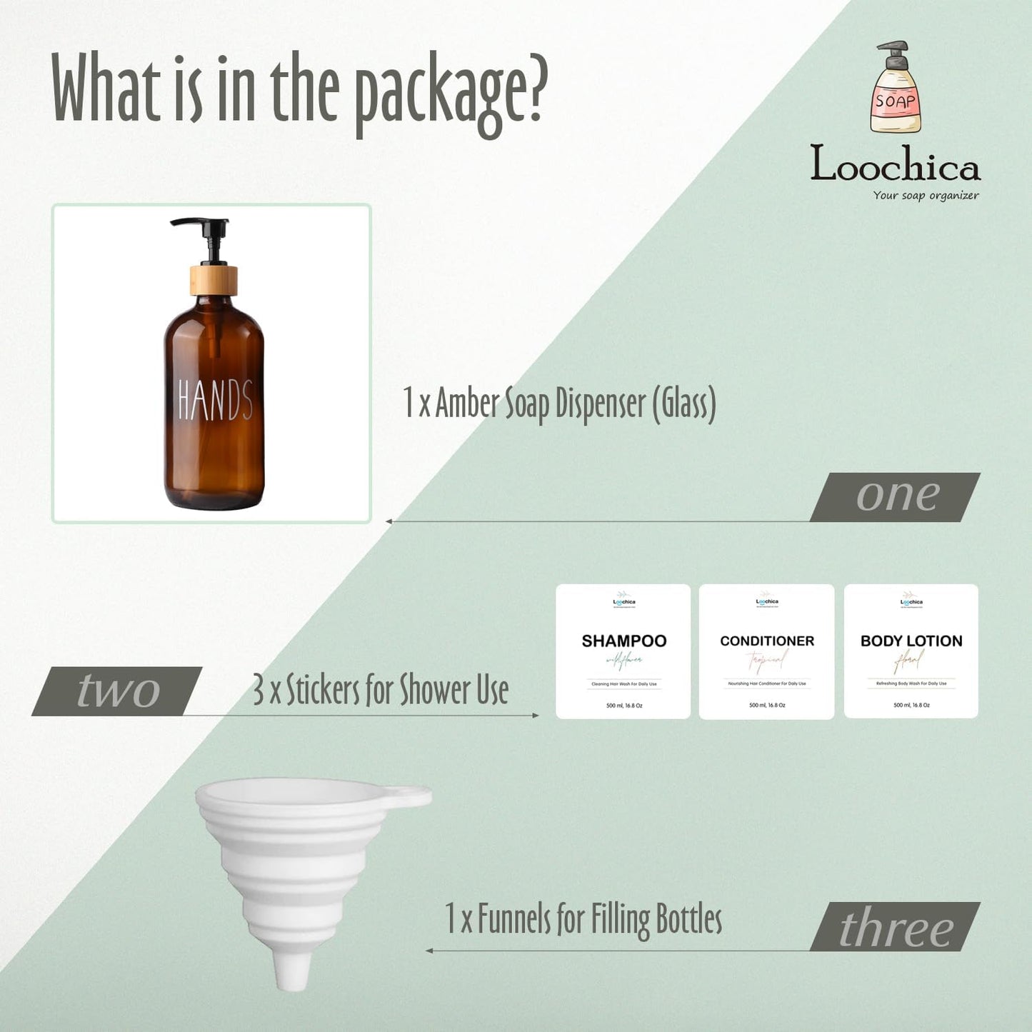 Hand Amber Glass Soap Dispenser with Pump, Amber Hand Soap Dispenser, Refillable Reusable Apothecary Soap Pump Dispenser Bottles for Bathroom and Kitchen Use