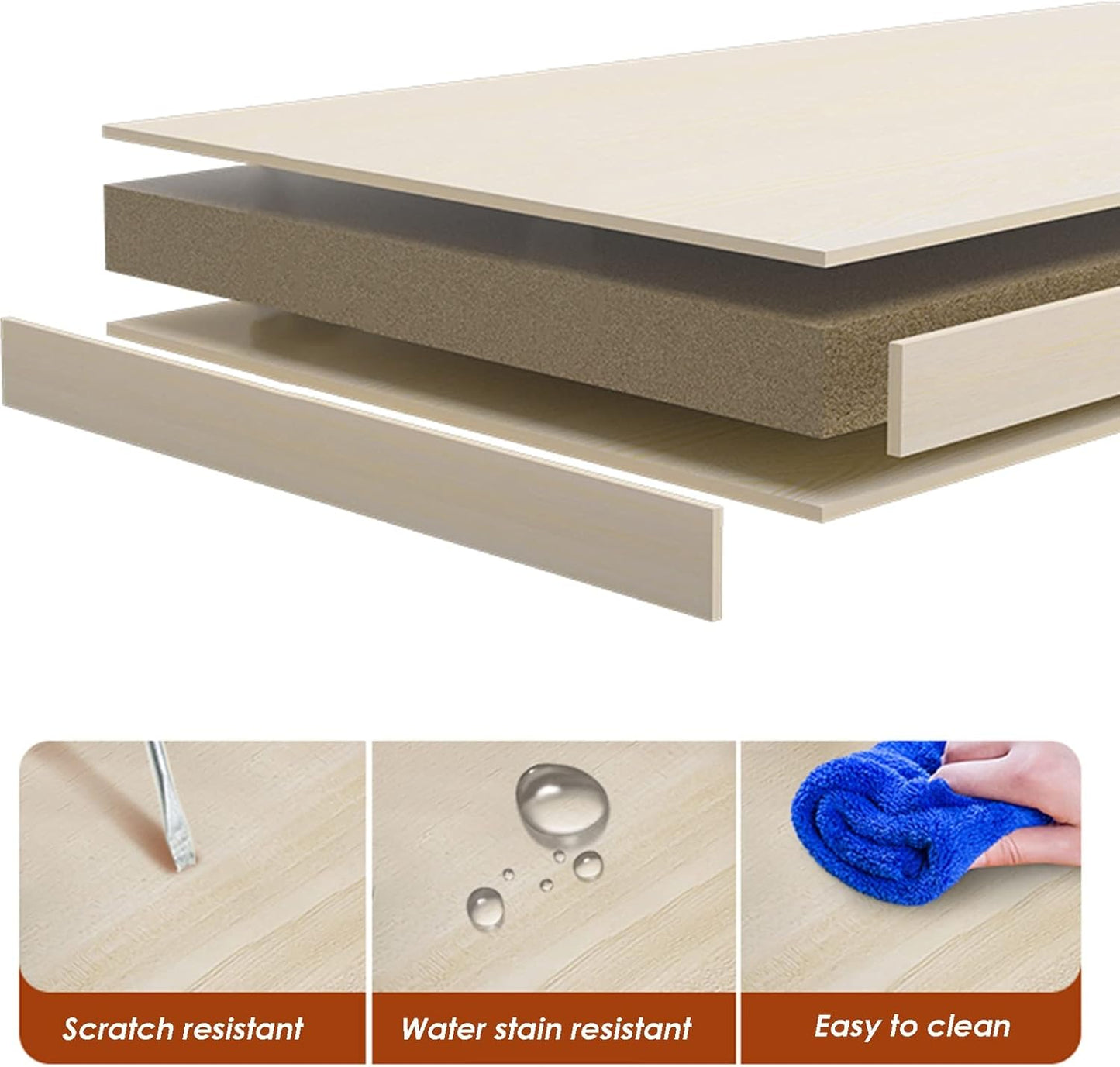 Desktop Bookcase for Computer Desk,2 Tier Adjustable Desk Bookshelf, Wood and Metal Printer Stand Office Supplies Organizers and Storage Display Shelf