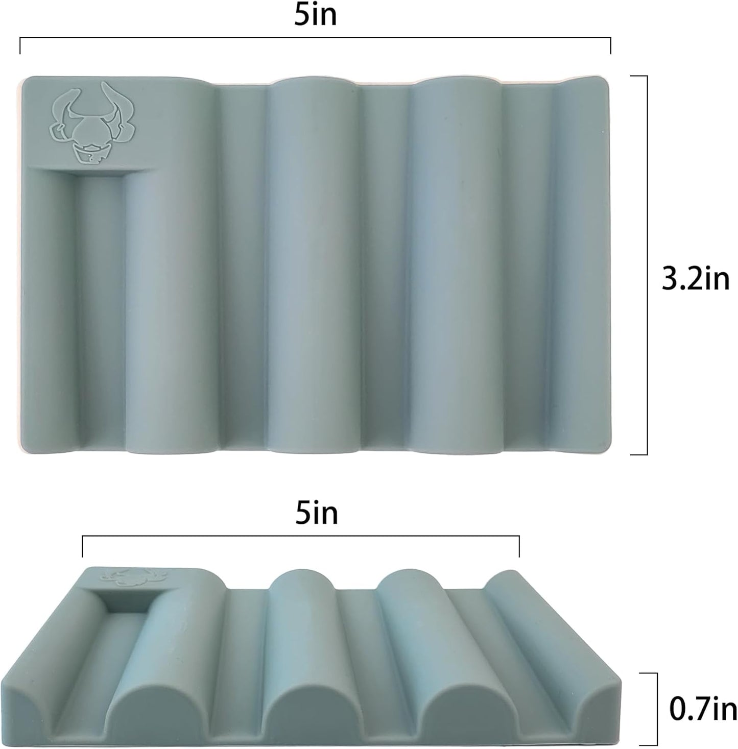 Soap Dish for Shower, Bathroom & Kitchen – Non-Slip, Self-Draining Design to Keep Soap Dry, Extend Soap Life – Easy to Clean, Compact & Durable (Green, 1 pcs)