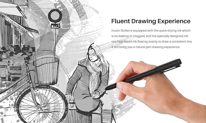 PW310 Digital Neutral Battery-Free Pen for Huion Scribo 8192 Levels for HS611/HS64/HS610/Q620M/H610PRO V2/Kamvas Pro 20