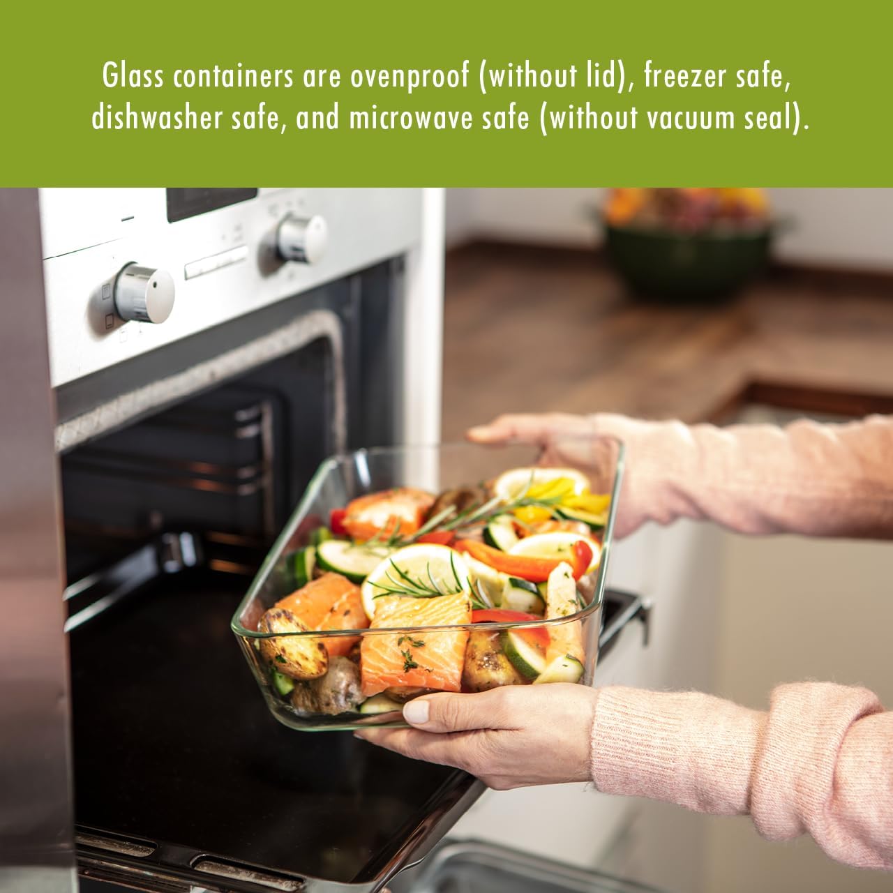 ZWILLING Fresh & Save 2-Piece Small Glass Vacuum Sealer Food Storage Containers with Airtight Lids