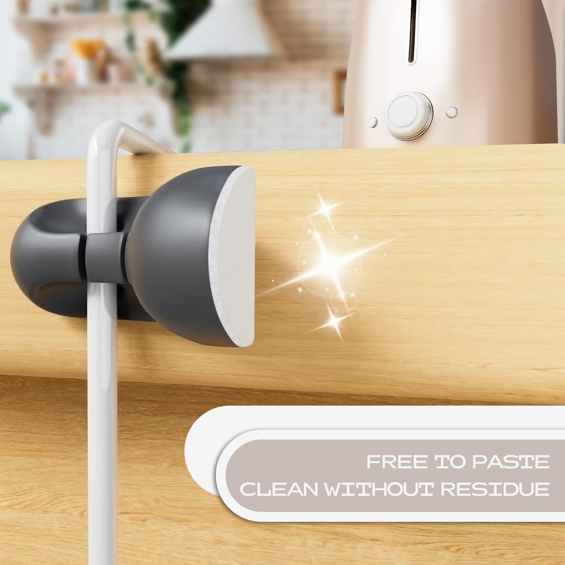 USB Cable Organizer Clips Cord Holder,12 Packs (3-Slots) Black Self Adhesive Desk Cord Cable Management