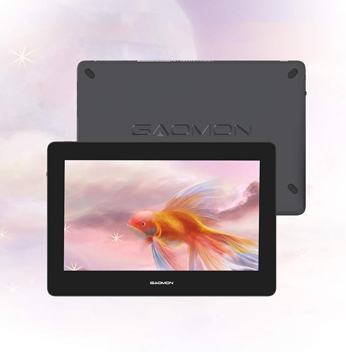 GAOMON PD1220 11.6’’ Pen Display (Charcoal Grey) 86% NTSC Full Laminated Graphics Drawing Tablet with Tilt Support 8192 Levels Passive Stylus, Compatible with Windows & Mac &Android