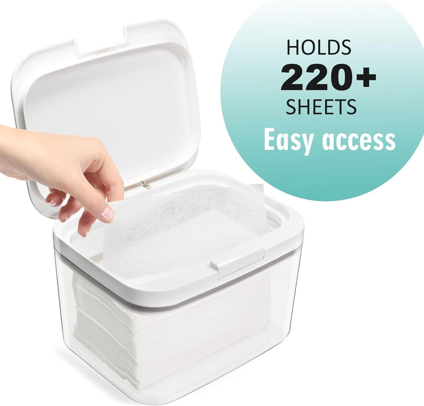 Laundry Pods Container Laundry Pod Holder with Lid, Laundry Room Storage Container for Detergent Pods Laundry Powder Scent Booster Container with Scoop (2 Pack)