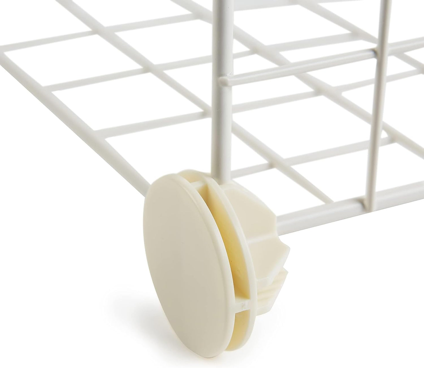 Amazon Basics 6 Cube Wire Grid Stackable Storage Shelves, 12.6 x 26 x 38 inches, White