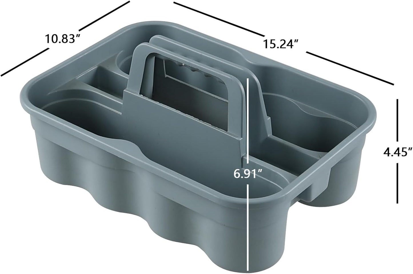 Taysisiter 6 Packs Plastic Cleaning Caddy with Handle, Portable Plastic Storage Caddies