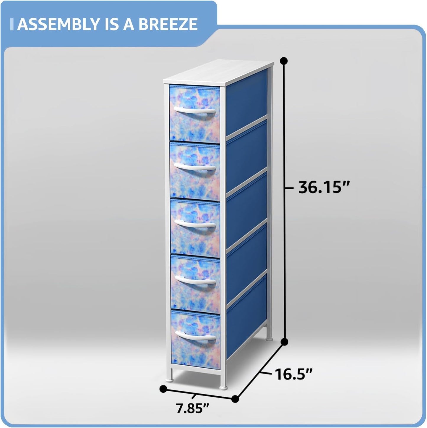 Sorbus Kids Dresser with 5 Drawers - Storage Unit Organizer Chest for Clothes - Bedroom, Kids Room, Nursery, & Closet