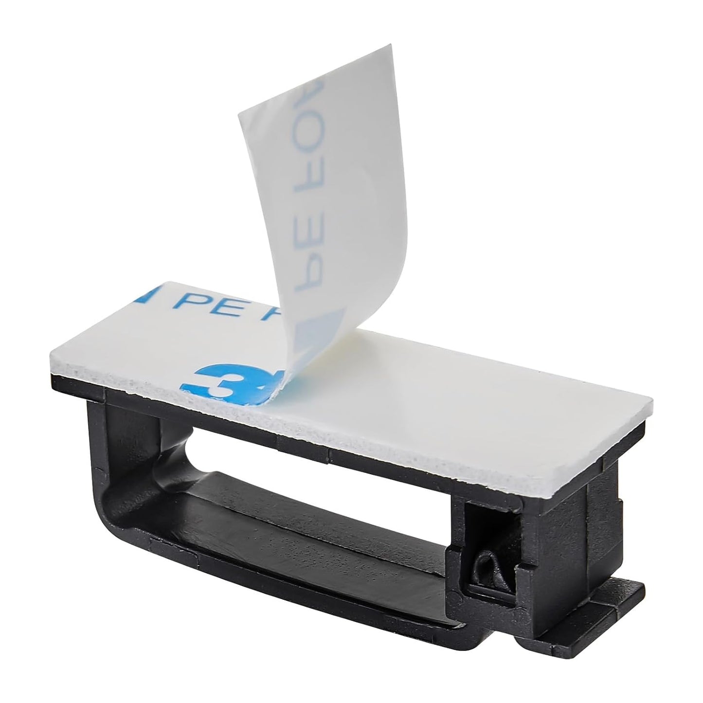 5Pcs Self Adhesive Cable Management Clips,Cable Organizers Wire Clips Cord Holder for PC Laptop Ethernet Cable Desktop Home Office(2.1’’ x 0.75’’ x 0.28’’, Black)