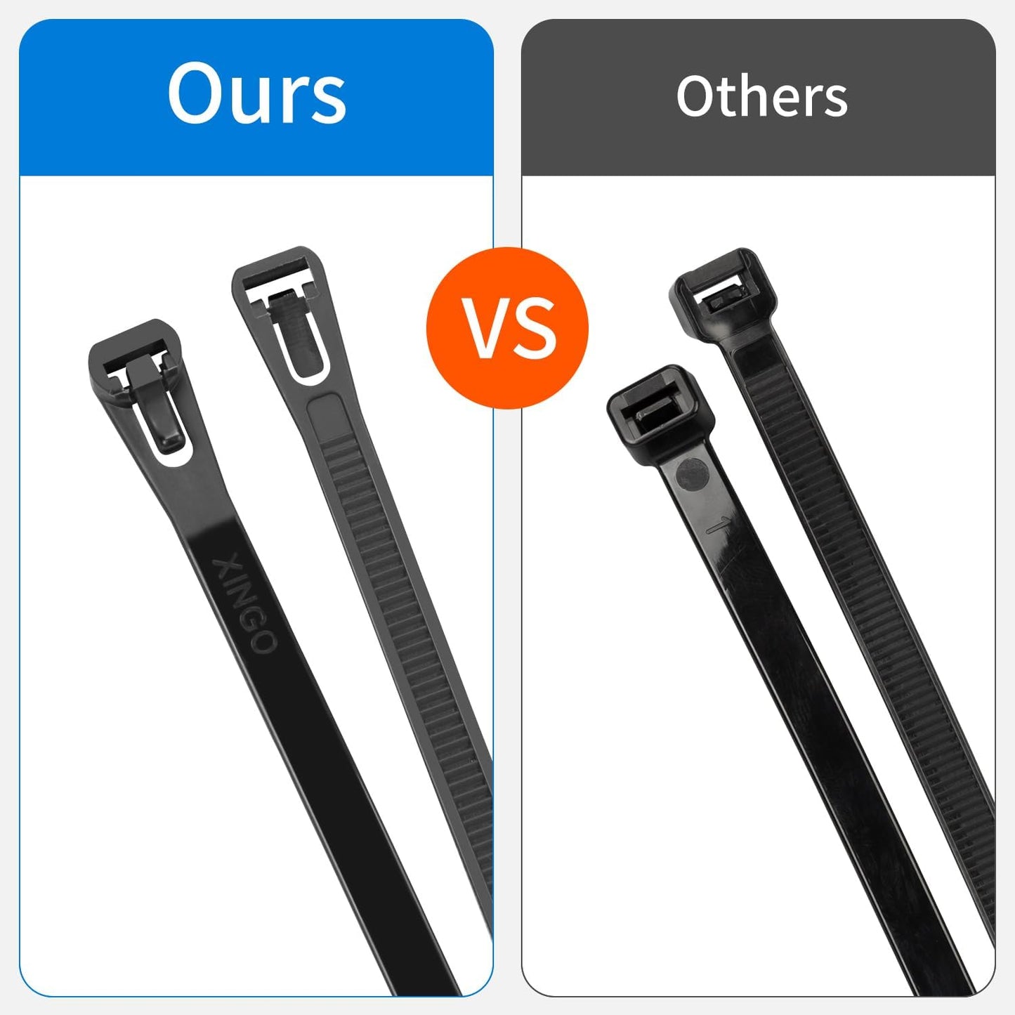 8 Inch Recoverable Reusable Zip Ties, 1000Pcs white Zip Ties, Outdoor 50 lb. Small Cable Ties, Small Releasable Plastic Ties, Removable Wire Ties for Wire Management Outdoor Patio