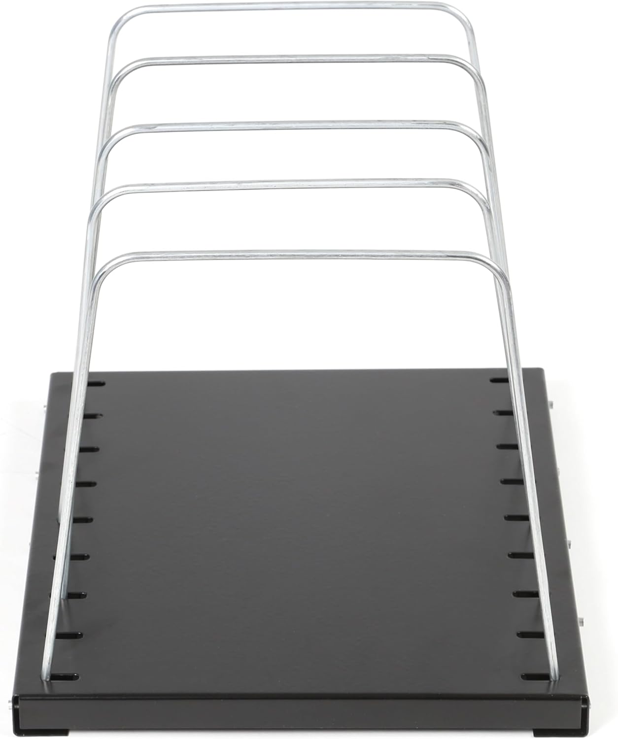 Huron Steel Wire Adjustable Vertical 4-Slot Desk File Binder Organizer Storage