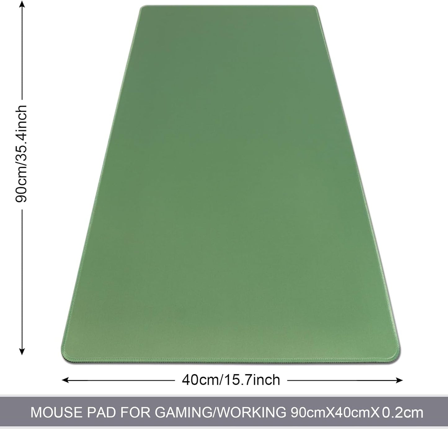 XXL Gaming Mouse Pad 35.4x15.7 Professional Large Mouse Pad & Computer Game Mouse Mat-90x40 Olivegreenus