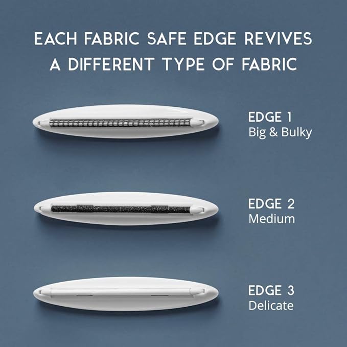 GLEENER Battery-Free Fabric Shaver & Lint Brush | Ultimate Fuzz Remover Sweater Comb | Lint Remover and Depiller for Clothing & Furniture (Navy)