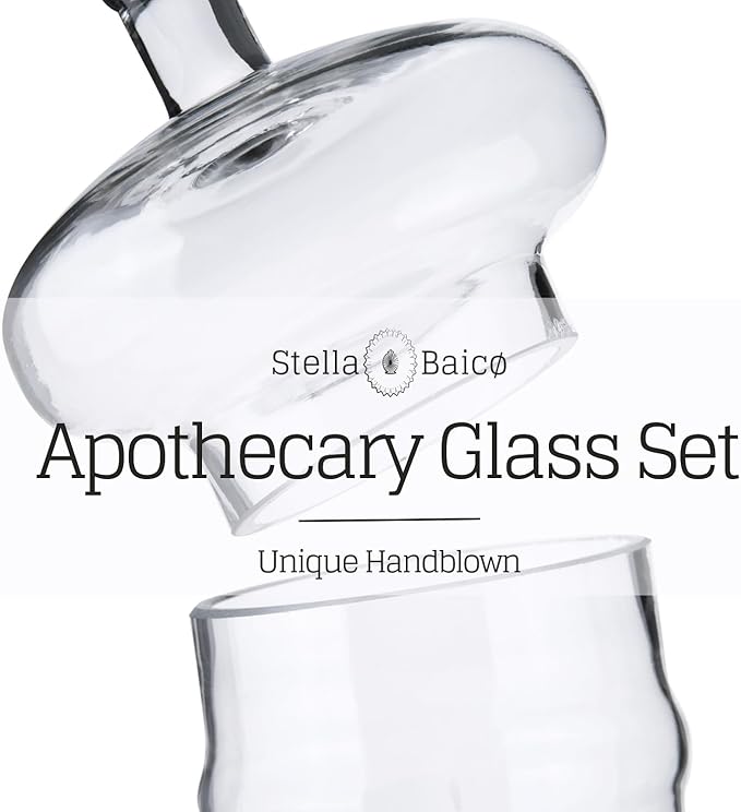 3-Pack Glass Apothecary Jars with Lids – Decorative Candy Storage Containers for Wedding, Buffet, Kitchen (H: 9", 12.5", 14")