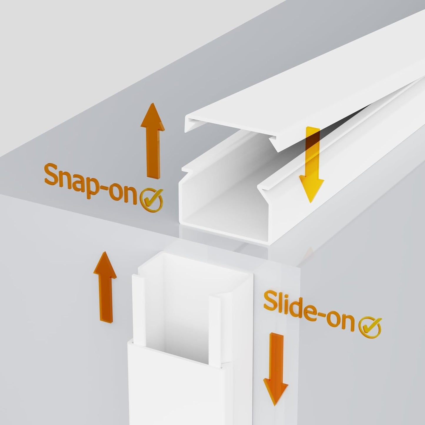 157in Cord Hider for 1-2 Wire, Self Adhesive One-Cord Channel Cable Concealer, Paintable Cable Covers for TV Cords on Wall, Cable Raceway Kit for Extension Cord, Ethernet Cables, Speaker Wires