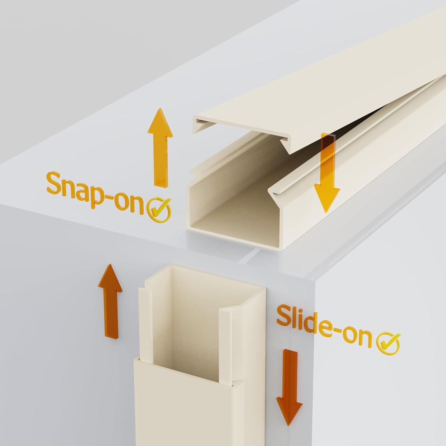 Beige Cord Cover Wire Hiders - 157in Cord Hider Wall Mounted TV, Cable Cover Wall Wire Hider for Cords, Hide Wires Along Wall, Cord Concealer Cable Channel, Cable Raceway, Wire Molding for Wall