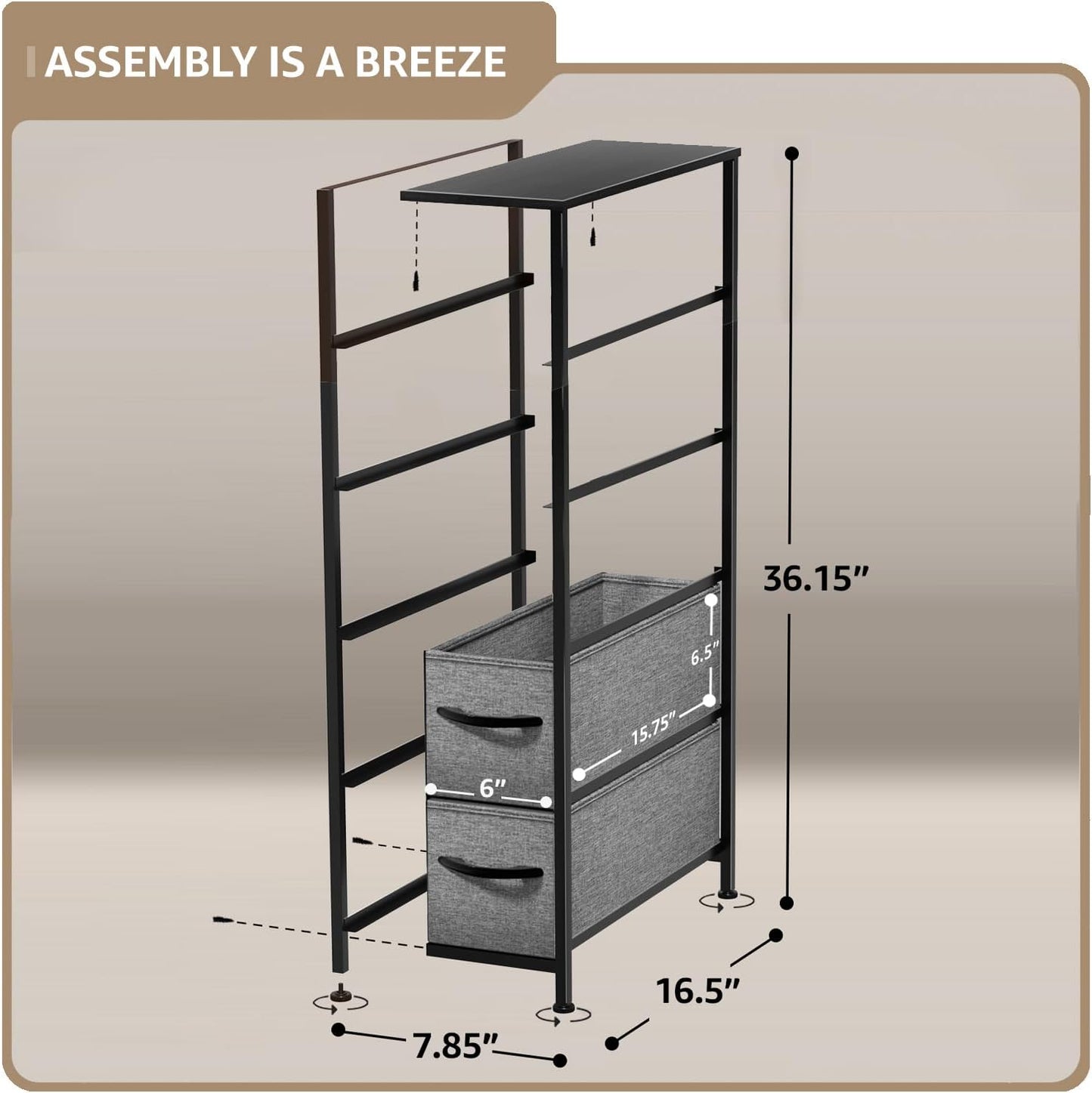 Sorbus Kids Dresser with 5 Drawers - Storage Unit Organizer Chest for Clothes - Bedroom, Kids Room, Nursery, & Closet