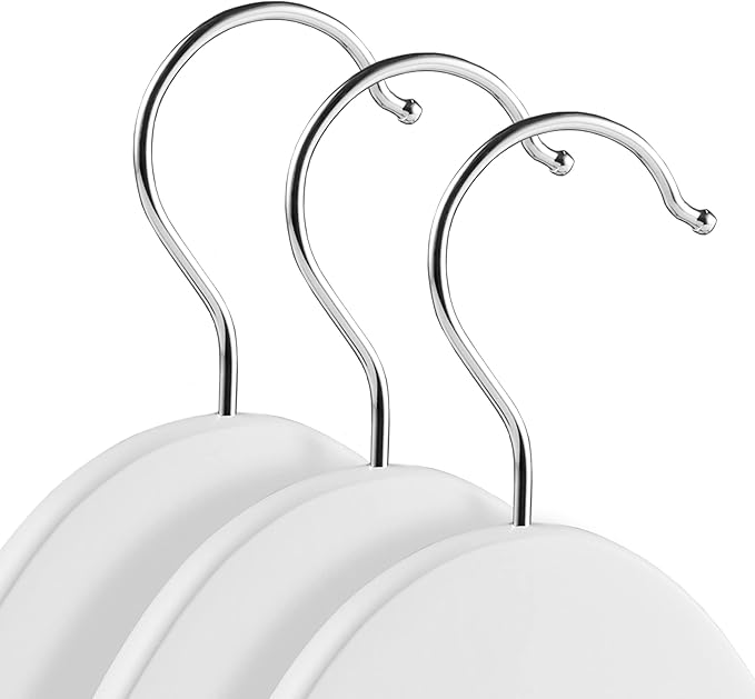 Casafield - 40 White Wooden Suit Hangers - Premium Lotus Wood with Notches & Chrome Swivel Hook for Dress Clothes, Coats, Jackets, Pants, Shirts, Skirts