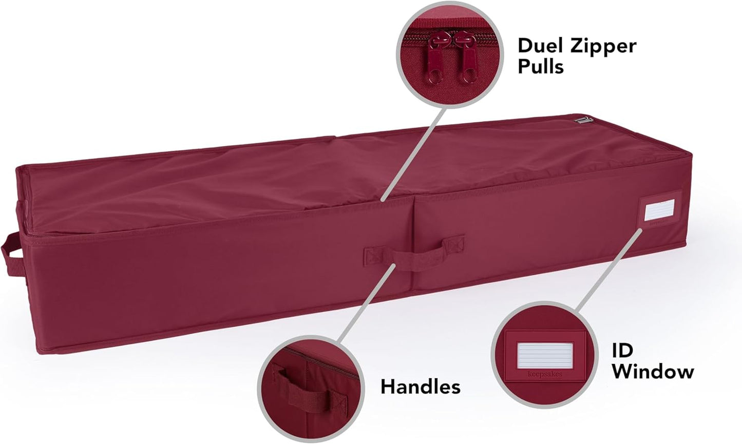 Covermates Keepsakes - Underbed Storage Bag - ID Window - Reinforced Handles - Indoor Storage, Scarlett Red