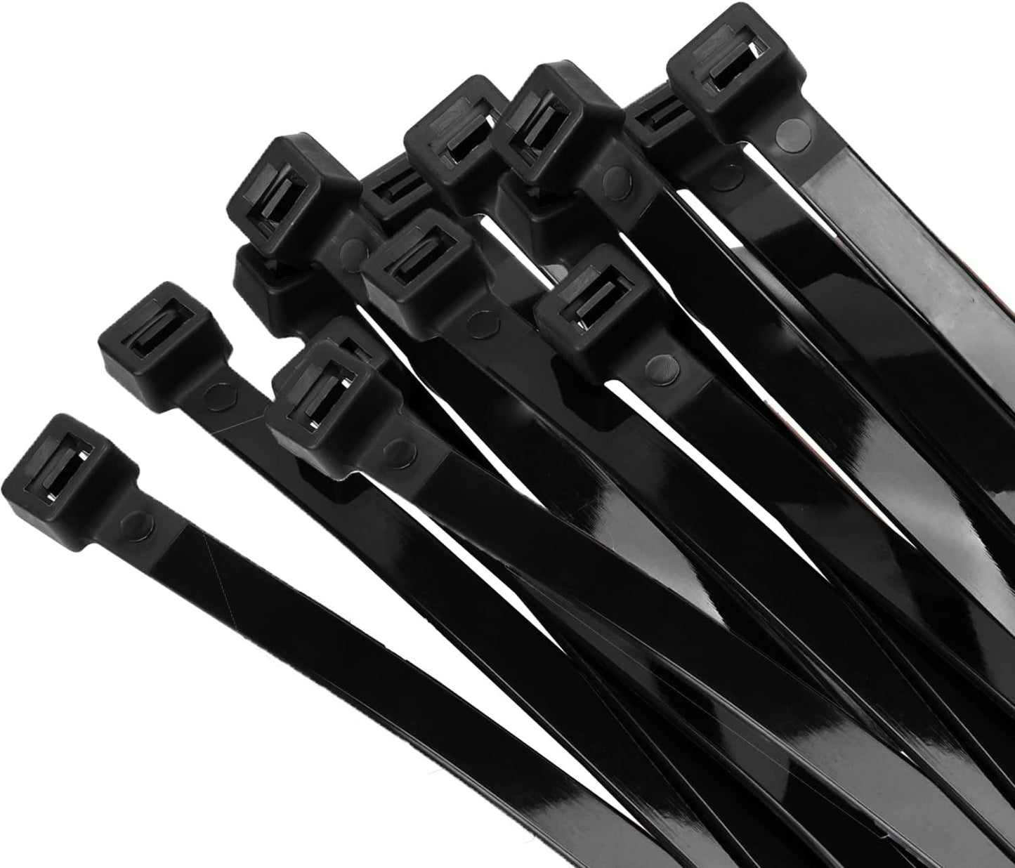 12 inch Black Zip Ties Heavy Duty 80 PCS, 250 LBS Ultra Exclusive Strong Plastic Wire Ties, Large Cable Ties Extra Long Tie Wraps, Indoor and Outdoor UV Resistant