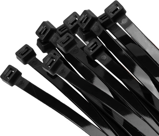 12 inch Black Zip Ties Heavy Duty 80 PCS, 250 LBS Ultra Exclusive Strong Plastic Wire Ties, Large Cable Ties Extra Long Tie Wraps, Indoor and Outdoor UV Resistant