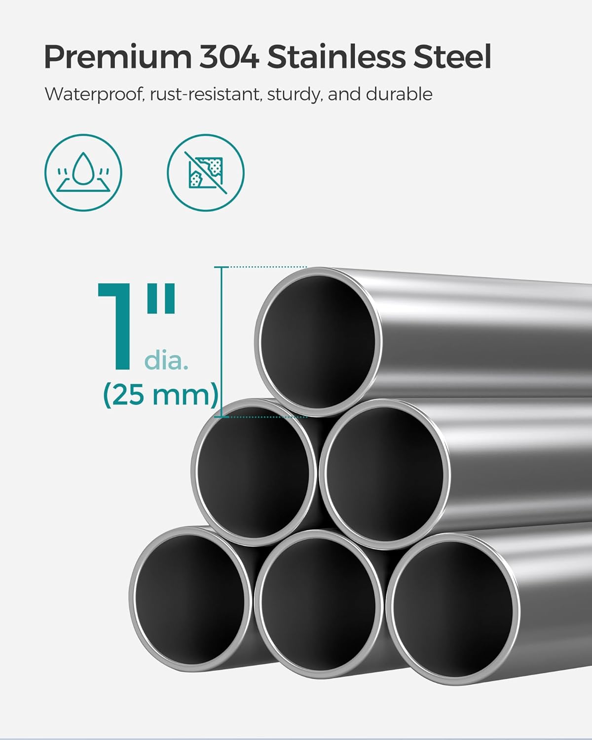 SONGMICS Corner Shower Caddy Tension Pole, 4-Tier Rust-Resistant Shower Organizer, Shower Shelf, Drill-Free, 35.8 to 118.1 Inches, Height Adjustable Trays, for Bathroom, Ink Black UBCB008B01