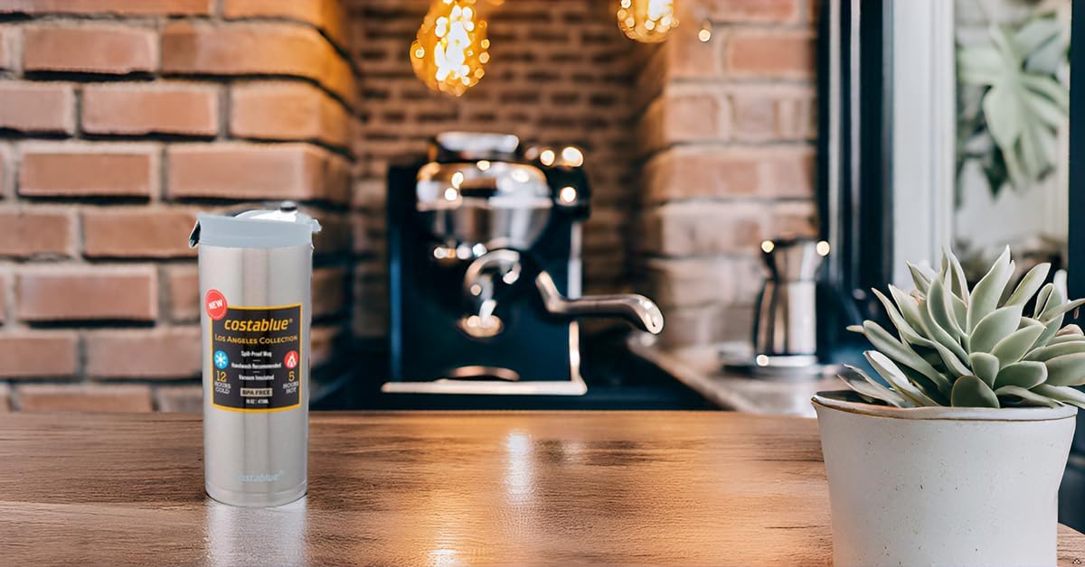 Travel Coffee Mug - 16 Oz. Stainless Steel Insulated Coffee Mug, Leak Proof Tumbler w/Dishwasher Safe Lid, Double Wall Travel Coffee Cup, Reusable Insulated Tumbler for Hot & Cold Beverages…