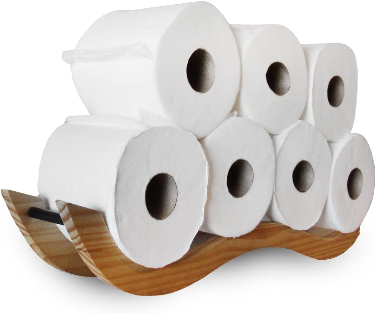 Large Wooden Cloud Toilet Paper Holder | Cloud Shelves Toilet Paper Storage | Wooded Bathroom Wall Decor and Accessories by WallCharmers