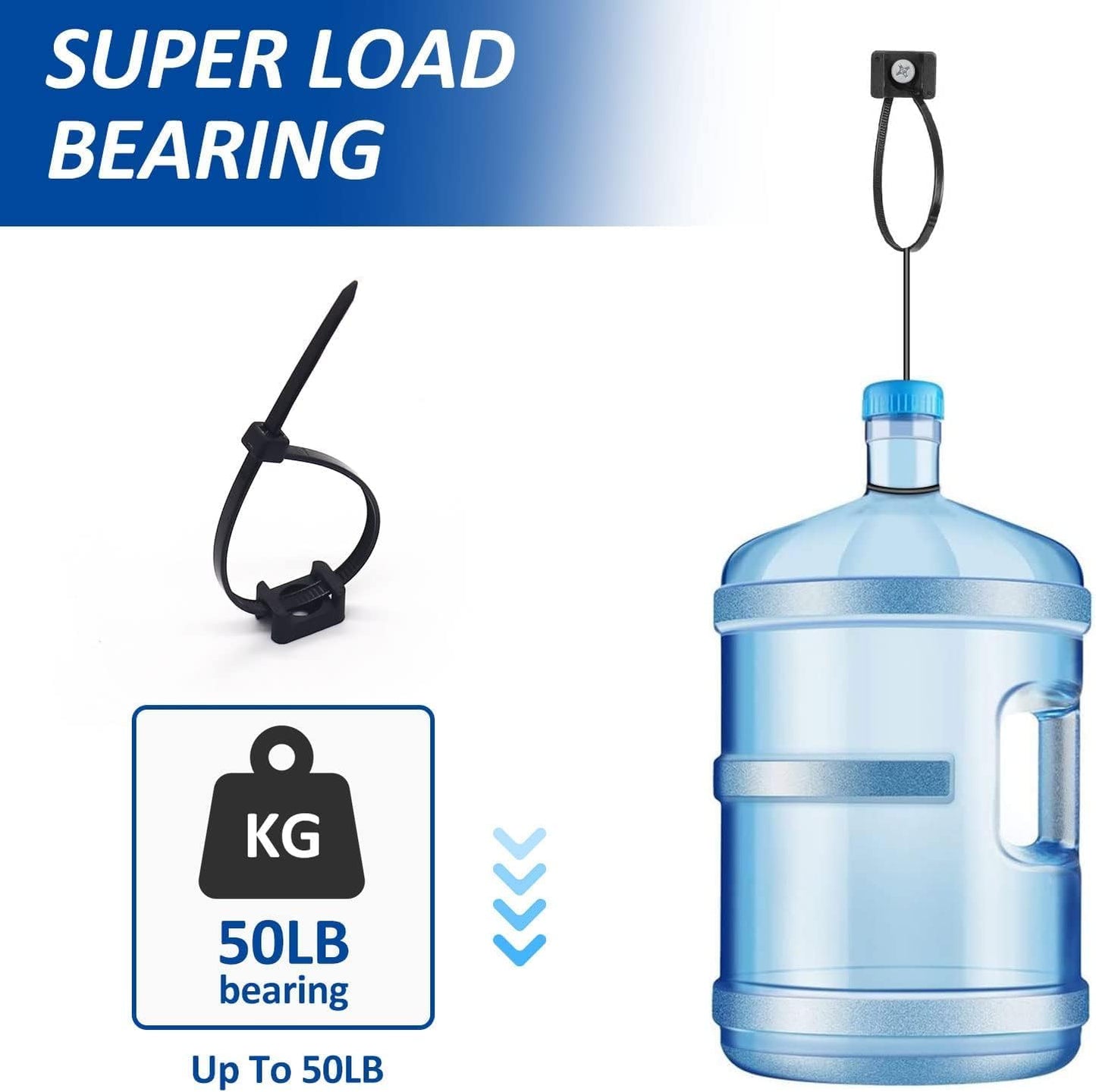 Cable Zip Tie Mounts Kit - 240 Set Wire Cable Clips Organizer Holders with 8" Cable Ties, Saddle Type Mounts Base and Tapping Screw