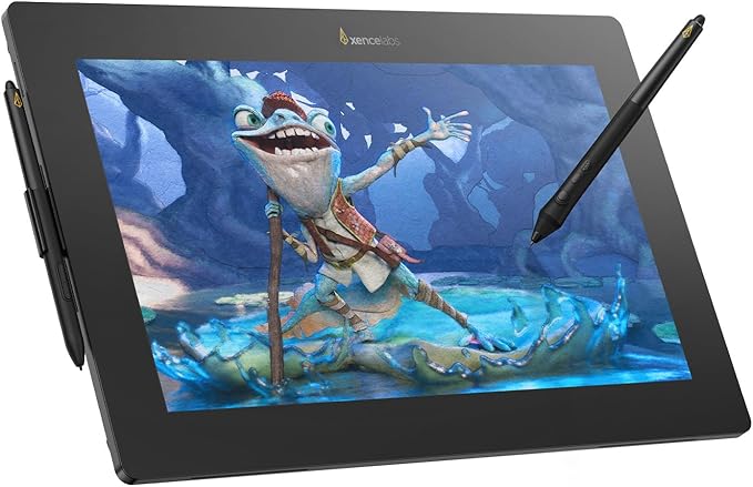 XENCELABS Pen Display 16 Lite, 4K OLED Drawing Tablet with Screen, Portable Graphic Drawing Display with 2 Battery-Free Pens for Windows/macOS/Linux