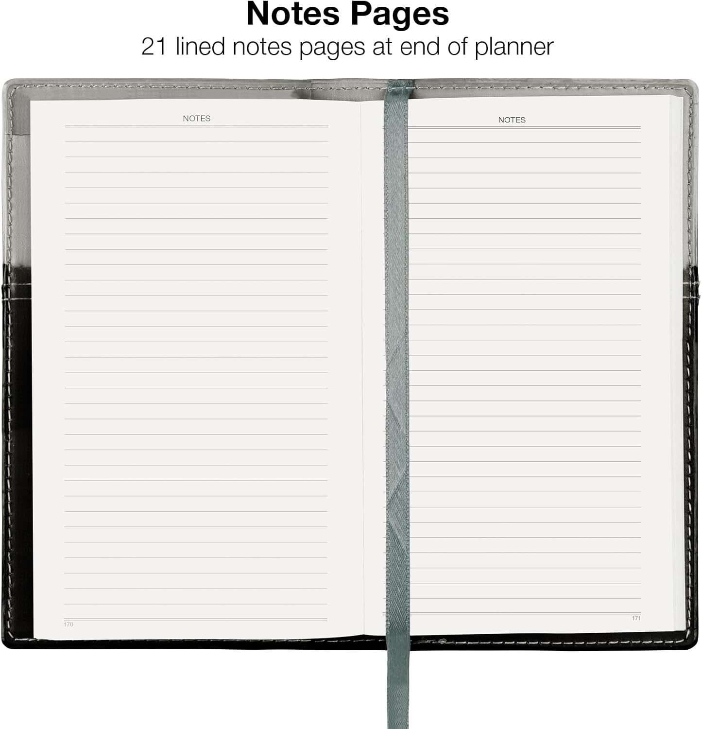 2026 Pocket Planner/Pocket Calendar, 3.5"x6": Includes 14 Months (November 2025 - December 2026) / 2026 Weekly Planner/Weekly Agenda/Monthly Calendar Organizer (Gray/Black)